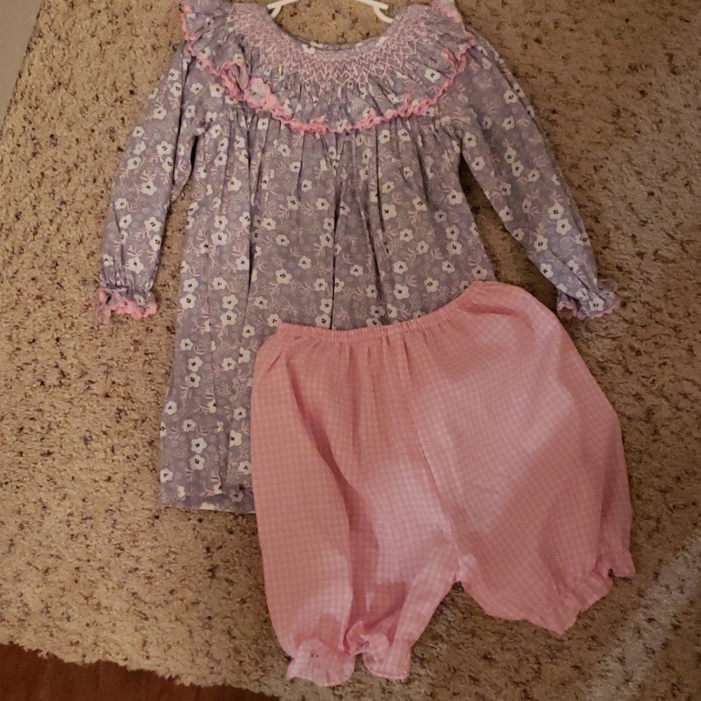 Smocked Sweets Floral Set